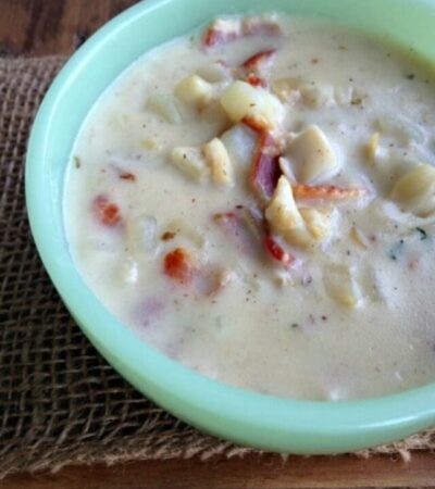 Homemade clam chowder recipe