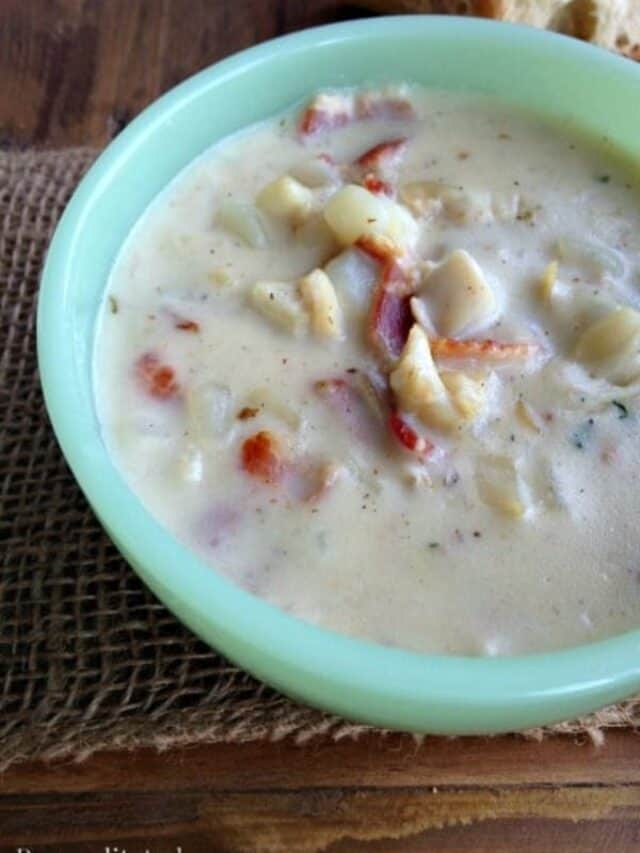 Homemade clam chowder recipe