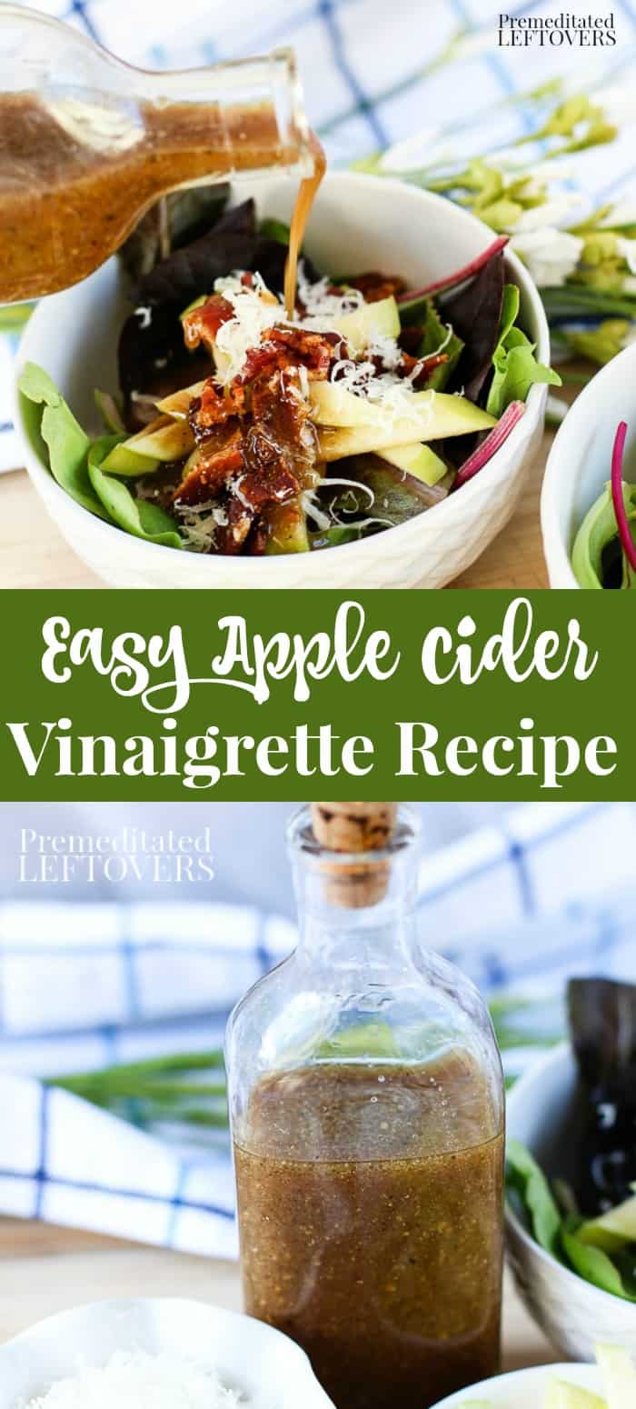 A quick and easy apple cider vinaigrette recipe.