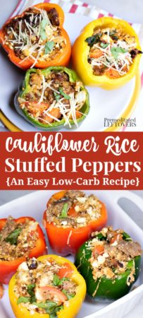 Low-carb CAULIFLOWER RICE STUFFED PEPPERS RECIPE Cauliflower Rice Stuffed Peppers Recipe