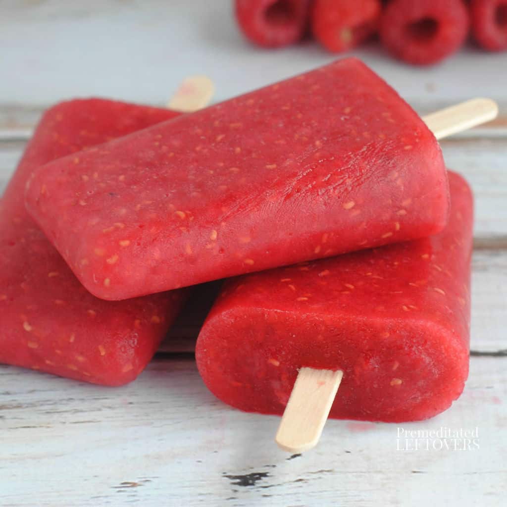 Raspberry Popsicles - Recipe Boy