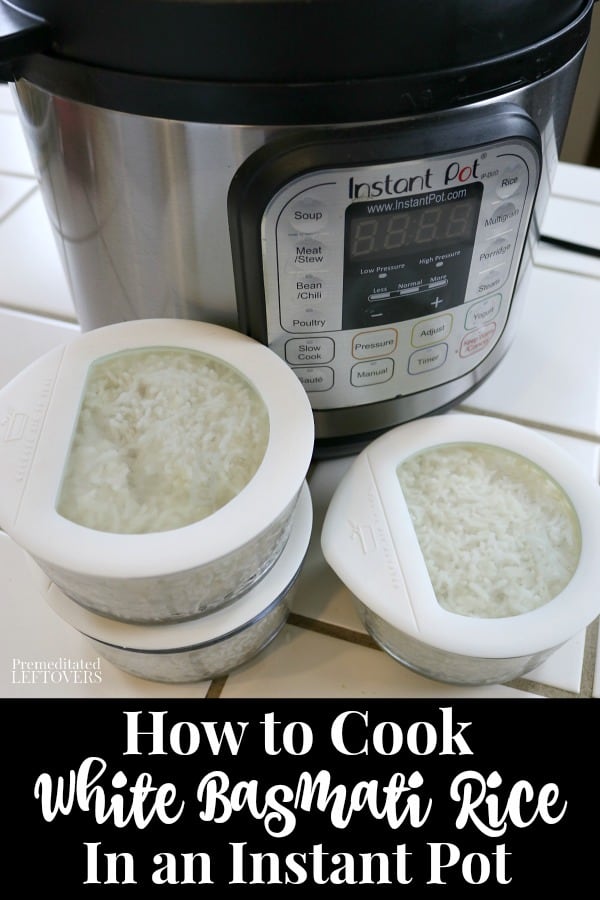 How to cook white basmati rice in an Instant Pot.
