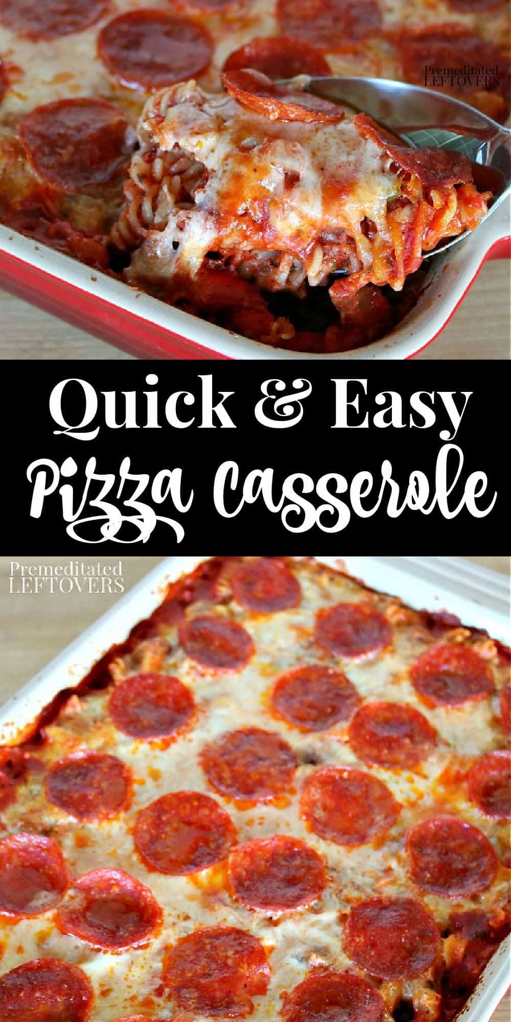 Pizza Casserole Recipe - An Easy Pasta Bake Recipe