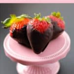 A quick and easy chocolate covered strawberries recipe using the microwave method to melt the chocolate.