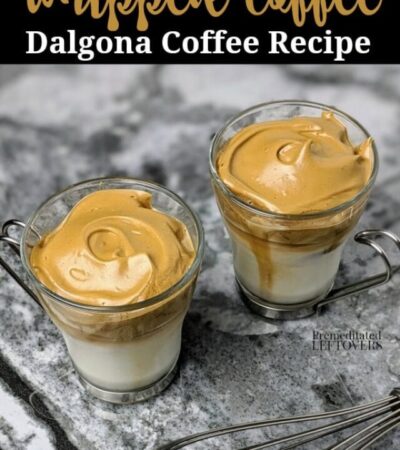 How to make whipped coffee using the Dalgona coffee recipe.