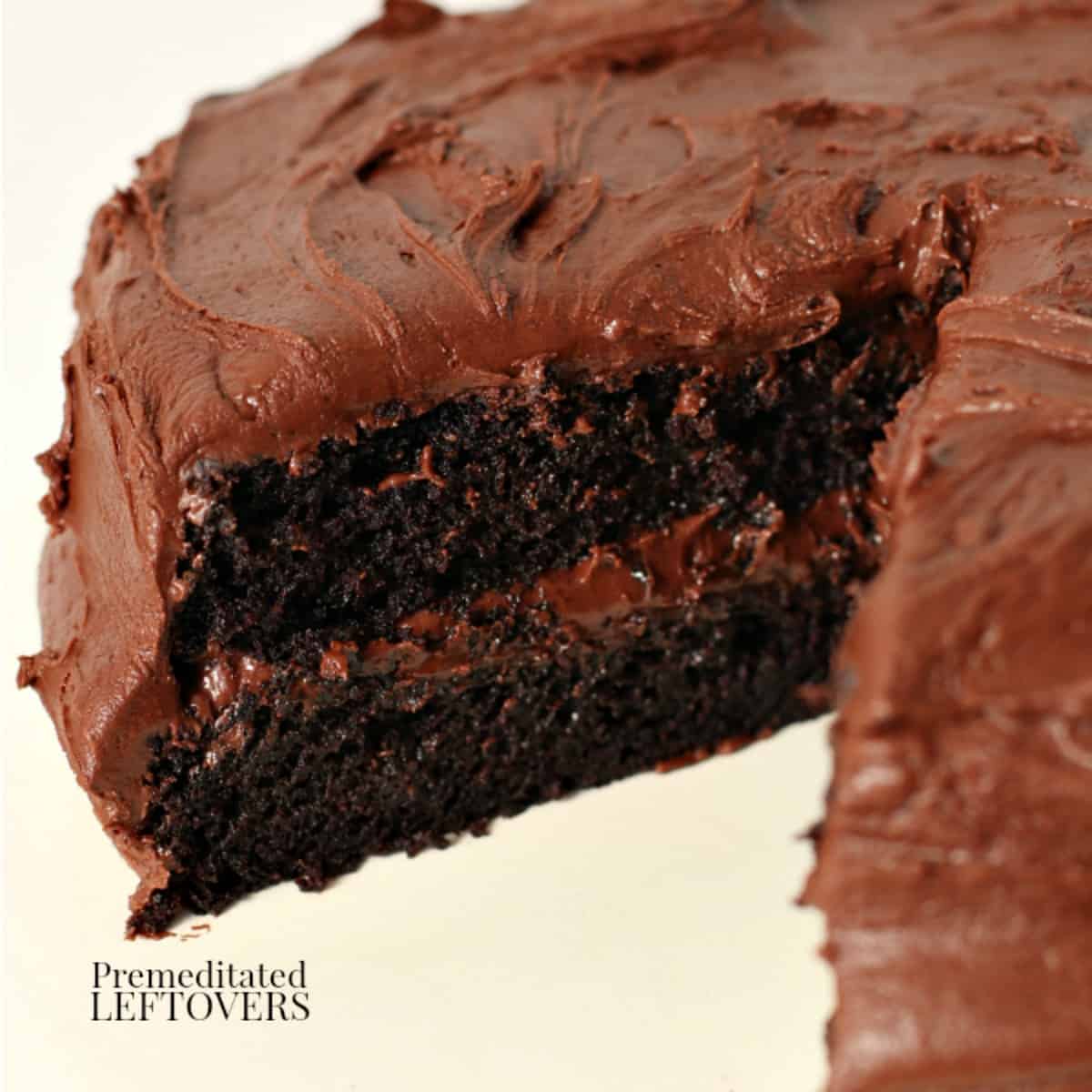 Small Chocolate Wacky Cake Recipe - Butter and Bliss