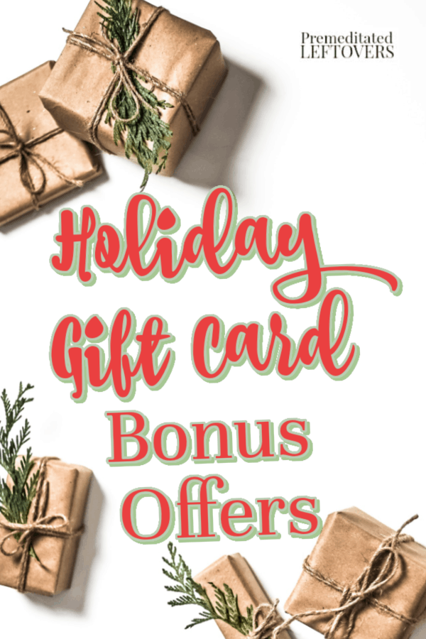 holiday bonus gift card offers