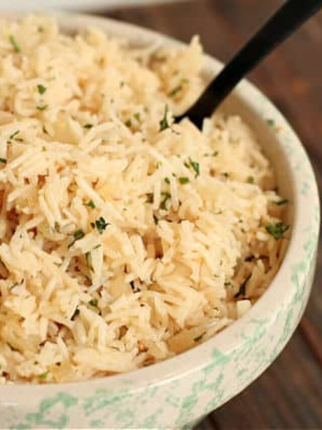 Easy Instant Pot Onion and Garlic Rice Story