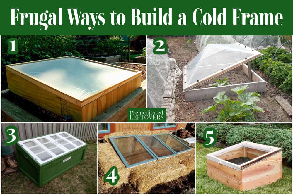5 DIY cold frames in a garden