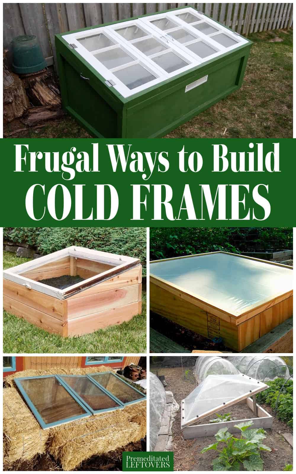 5 DIY cold frames in a backyard garden or homestead
