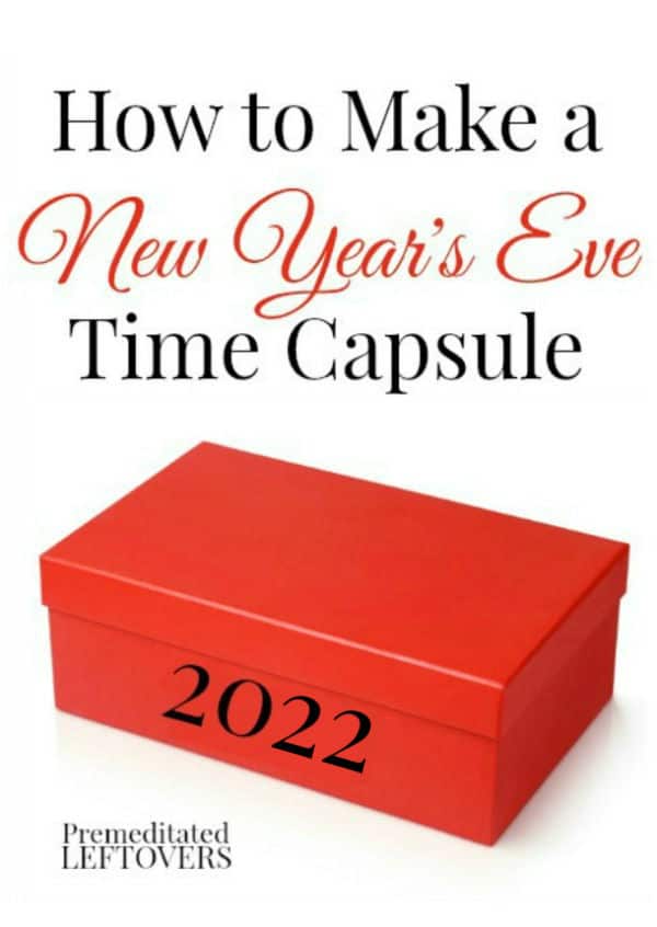 A red box used as a time capsule