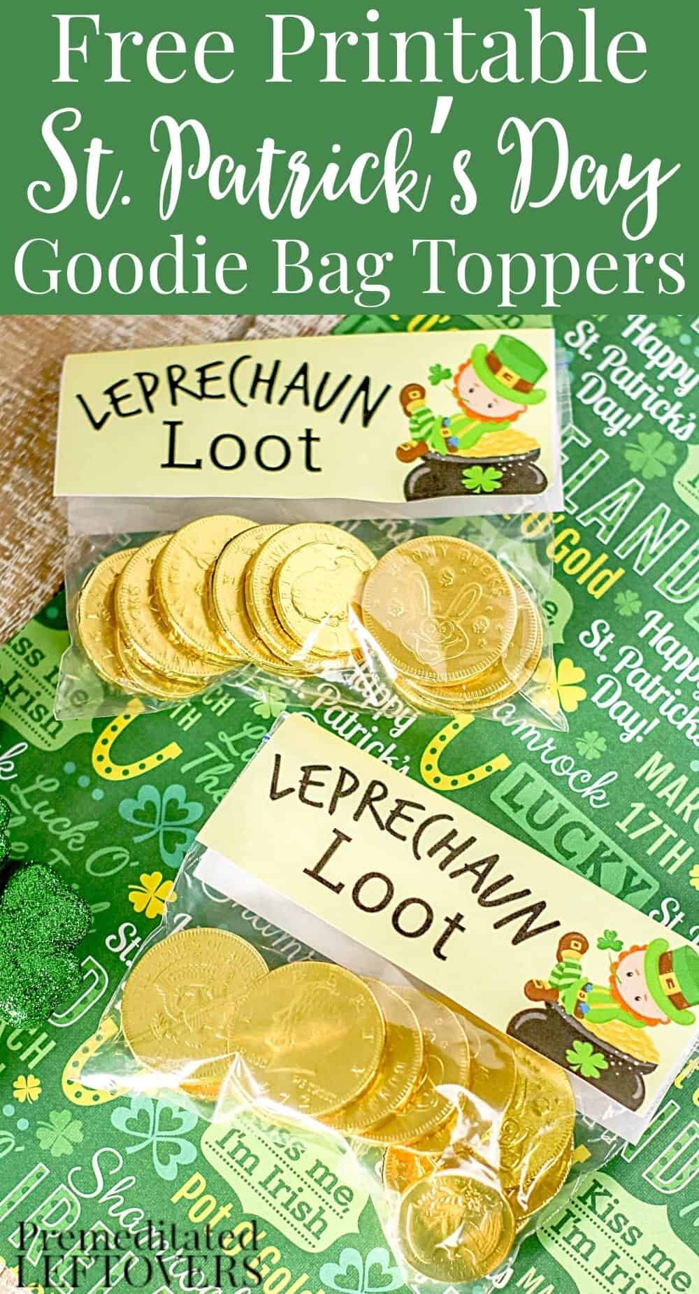 printable st. patrick's day goodie bag toppers