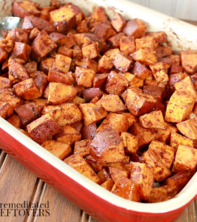 Roasted Sweet Potatoes Recipe with Pumpkin Pie Spice