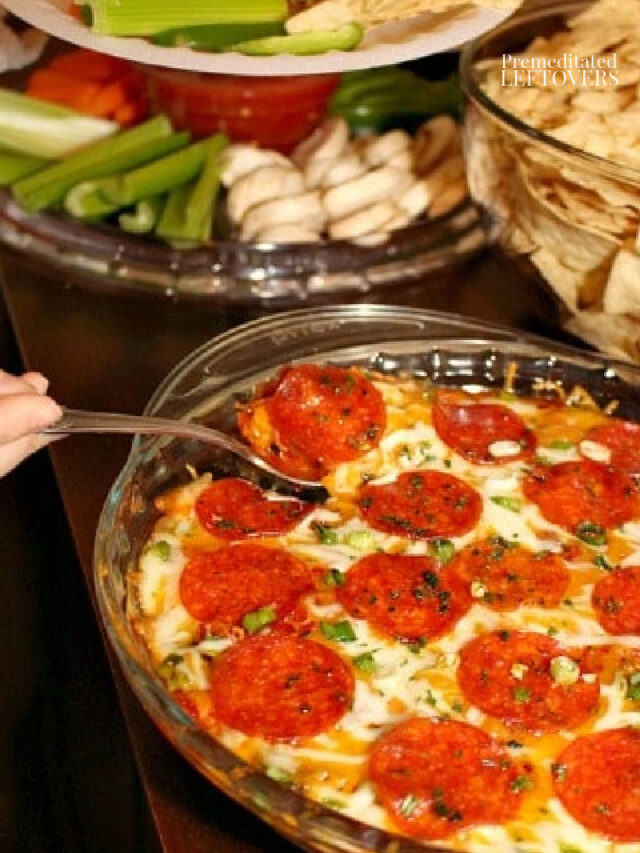 End Zone Layered Hot Pizza Dip Story