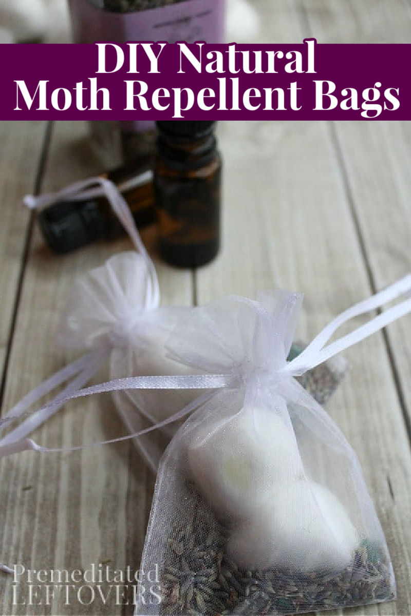 natural moth repellent sachet bags with lavender