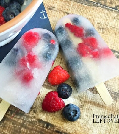 blueberry and raspberry popsicles recipe with fresh berries
