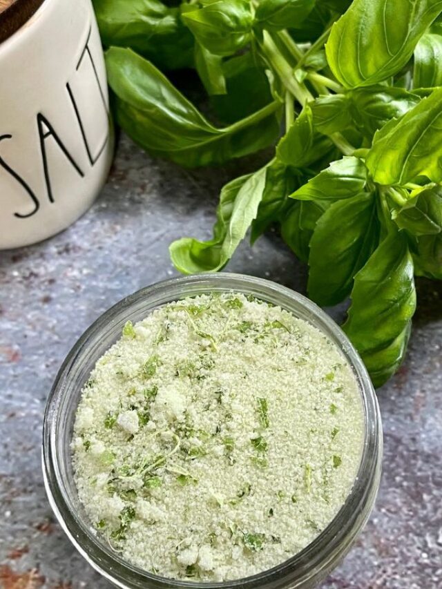 Homemade Basil Salt Story