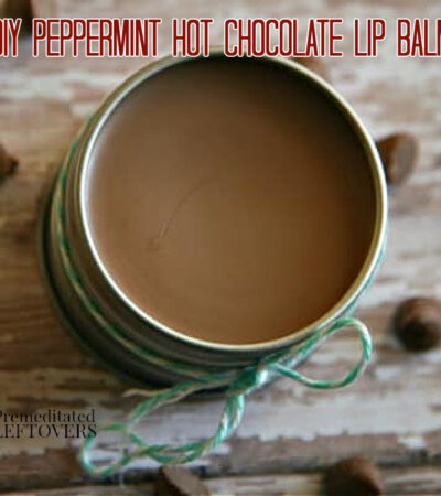 DIY Peppermint Hot Chocolate Lip Balm Recipe and Tutorial