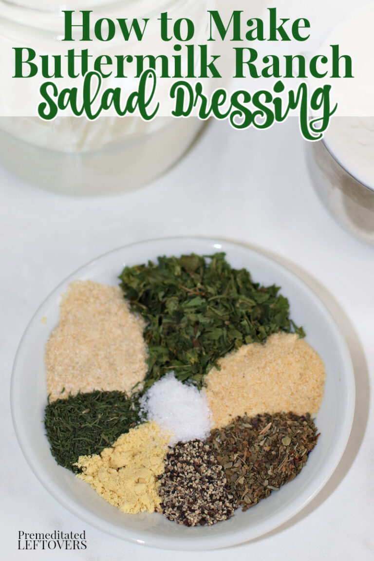 Homemade Buttermilk Ranch Salad Dressing Recipe