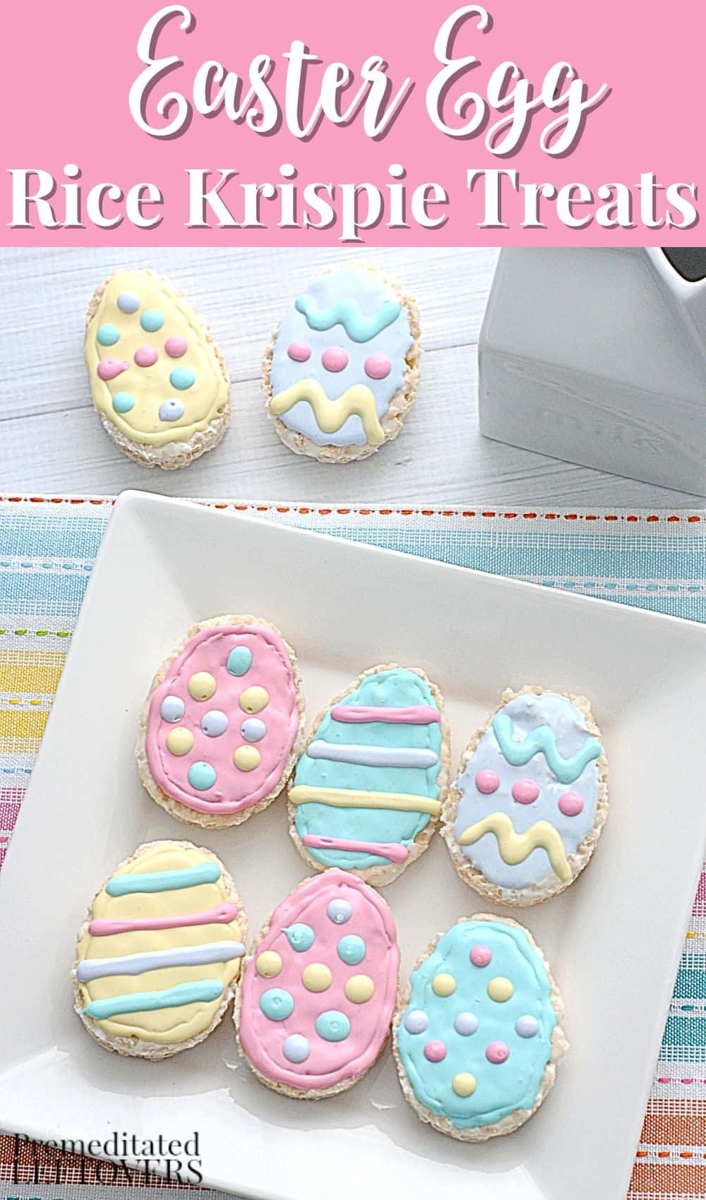 Easter Egg Rice Krispie Treats - a fun no-bake Easter dessert idea.