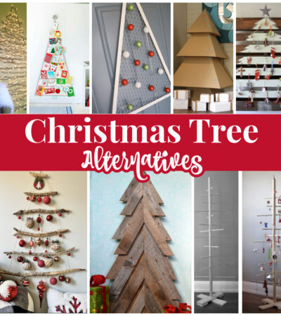 Very interesting substitutes for a traditional Christmas tree. Alternative Christmas tree ideas.