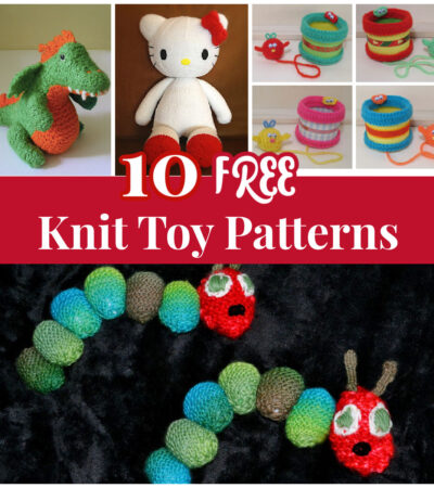 Treasured handmade gifts made from free knit toy patterns