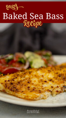 Baked Sea Bass is an easy, quick, and flavorful recipe