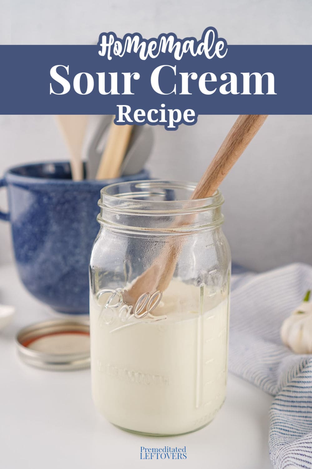 Homemade Sour Cream Recipe Pin