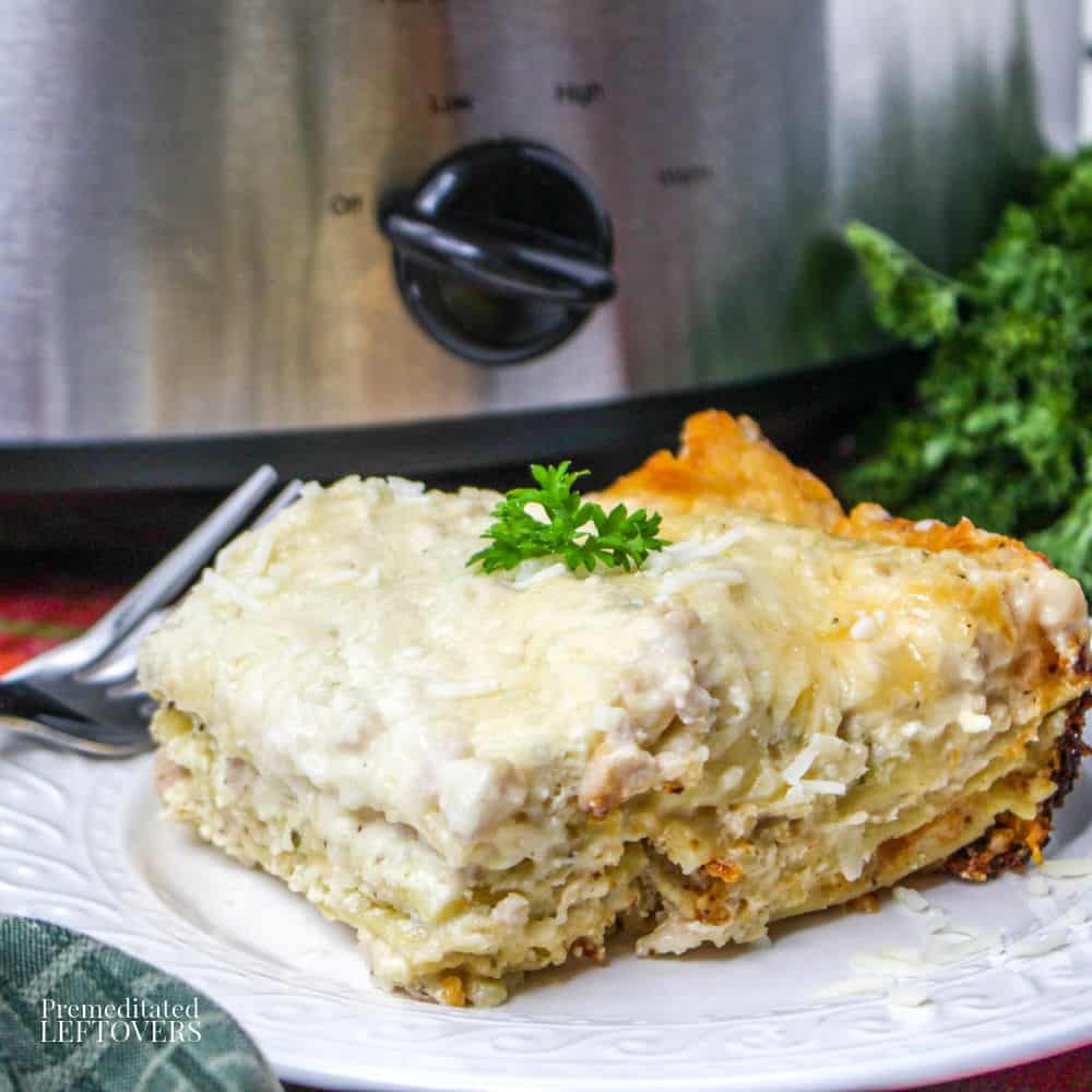 Slow Cooker White Lasagna Recipe