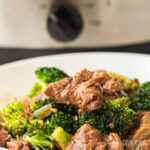 Slow Cooker Beef and Broccoli recipe, inspired by your favorite takeout
