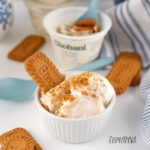 viral Japanese cheesecake recipe using Greek yogurt and Biscoff cookies